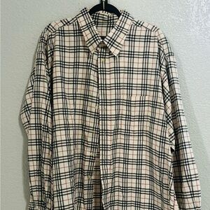 Burberry Long sleeve Button down Shirt size XXL.
